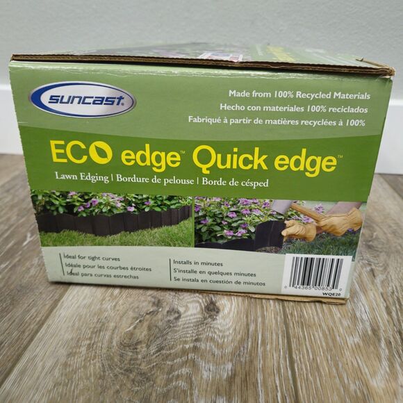 Suncast Eco Quick Edge Interlocking Lawn Edging 6 Inch Sections 20 Feet 6 Meters - Picture 2 of 4